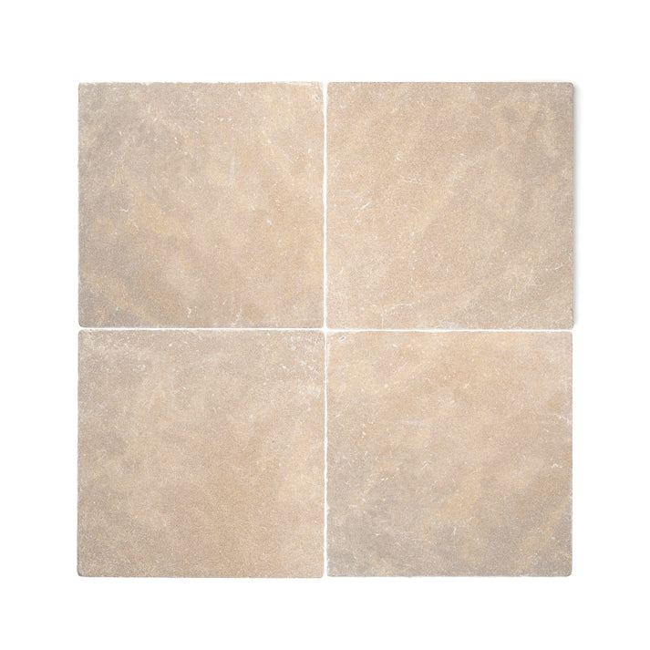 Azru Sand 18x18 Moroccan Limestone | Tumbled & Honed-Main Inventory-All Products,Natural Stone-Riad Tile