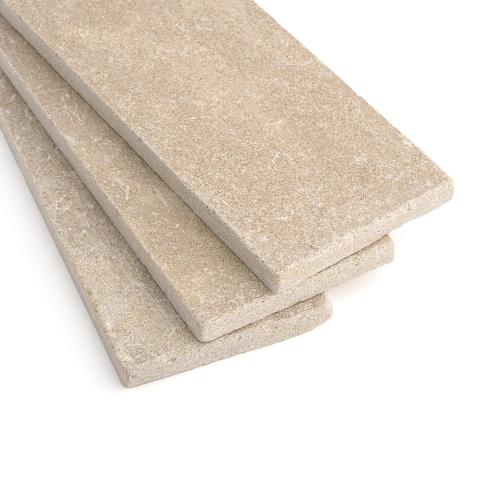 Azru Sand 4x12 Moroccan Limestone | Tumbled & Honed-Main Inventory-All Products,Natural Stone-Riad Tile