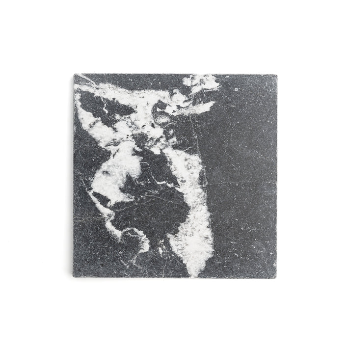 Black 18x18 Moroccan Marble | Tumbled & Honed-Main Inventory-All Products,Natural Stone-Riad Tile