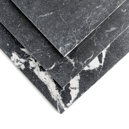 Black 18x18 Moroccan Marble | Tumbled & Honed-Main Inventory-All Products,Natural Stone-Riad Tile
