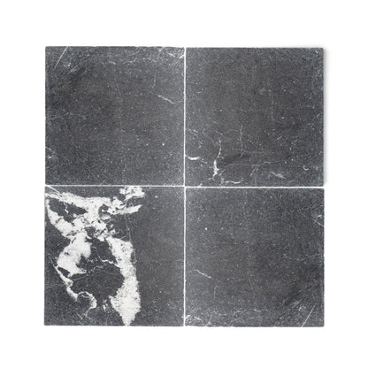 Black 18x18 Moroccan Marble | Tumbled & Honed-Main Inventory-All Products,Natural Stone-Riad Tile