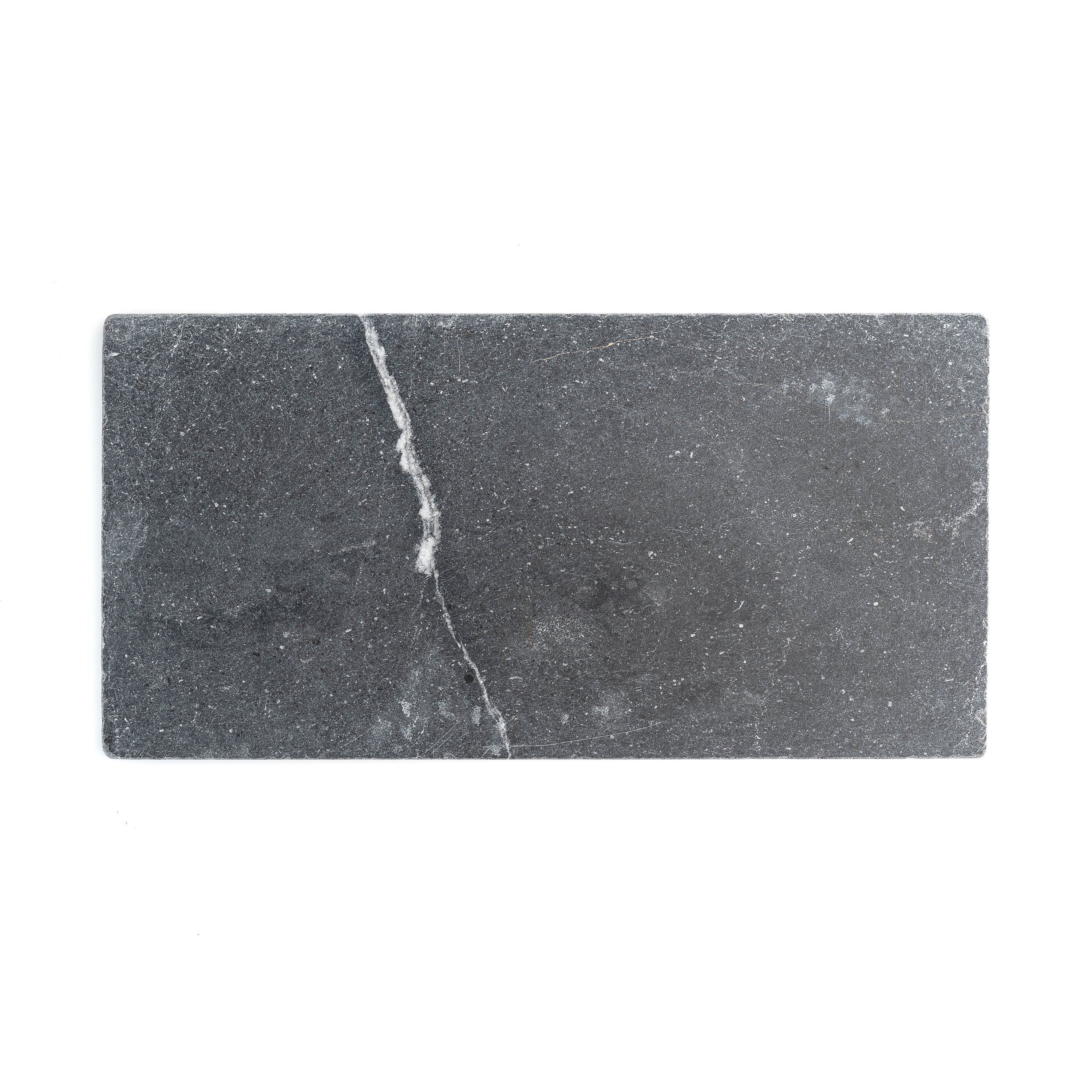 Black 12x24 Moroccan Limestone | Tumbled & Honed