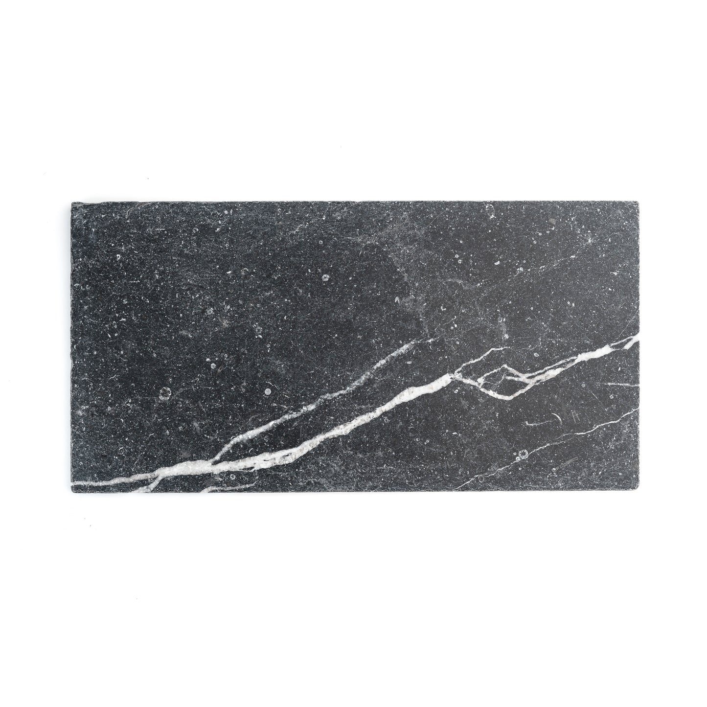 Sample: Black 12x24 Moroccan Limestone | Tumbled & Honed (Sample 1 6x6)-Sample-Sample-Riad Tile