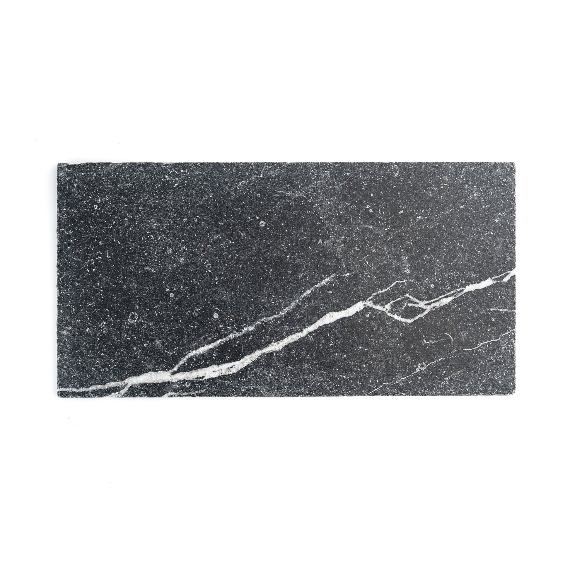 Sample: Black 12x24 Moroccan Limestone | Tumbled & Honed (Sample 1 6x6)-Sample-Sample-Riad Tile