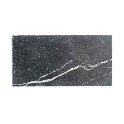 Sample: Black 12x24 Moroccan Limestone | Tumbled & Honed (Sample 1 6x6)-Sample-Sample-Riad Tile