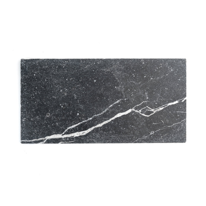 Sample: Black 12x24 Moroccan Limestone | Tumbled & Honed (Sample 1 6x6)-Sample-Sample-Riad Tile