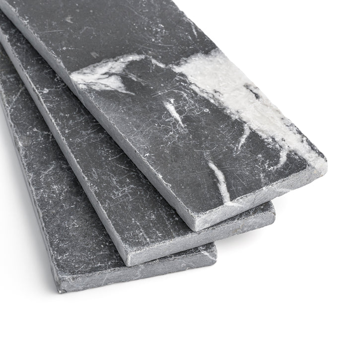 Black 4x12 Moroccan Marble | Tumbled & Honed-Main Inventory-All Products,Natural Stone-Riad Tile