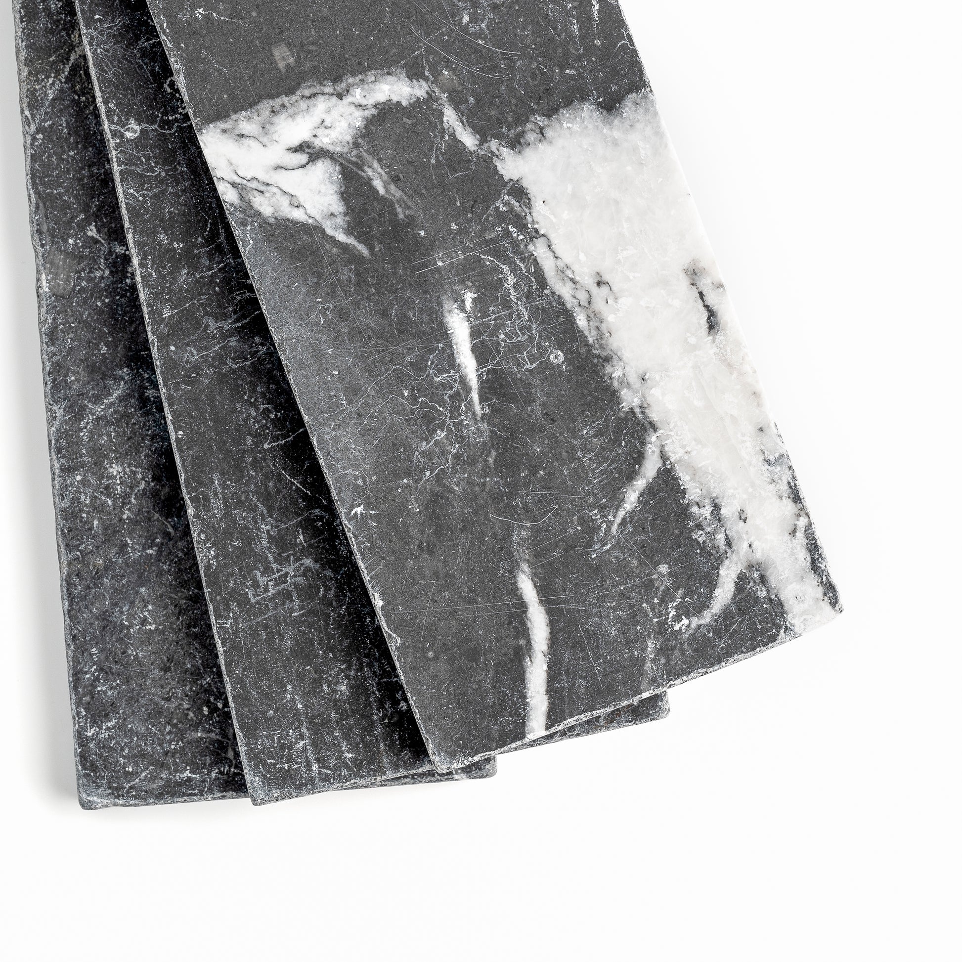 Black 4x12 Moroccan Marble | Tumbled & Honed-Main Inventory-All Products,Natural Stone-Riad Tile