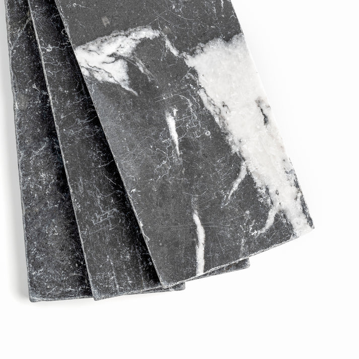 Black 4x12 Moroccan Marble | Tumbled & Honed-Main Inventory-All Products,Natural Stone-Riad Tile