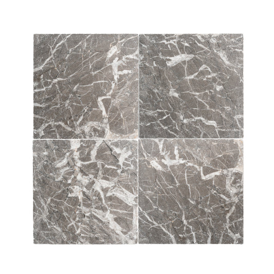 Atlas Grey 18x18 Moroccan Marble | Tumbled & Honed-Main Inventory-All Products,Natural Stone-Riad Tile