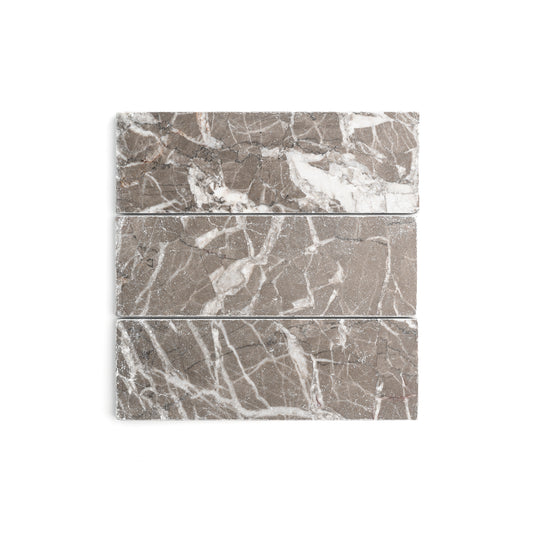 Atlas Grey 4x12 Moroccan Marble | Tumbled & Honed-Main Inventory-All Products,Natural Stone-Riad Tile