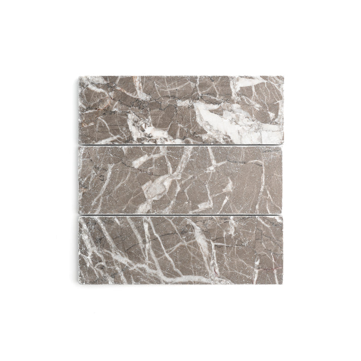 Atlas Grey 4x12 Moroccan Marble | Tumbled & Honed-Main Inventory-All Products,Natural Stone-Riad Tile