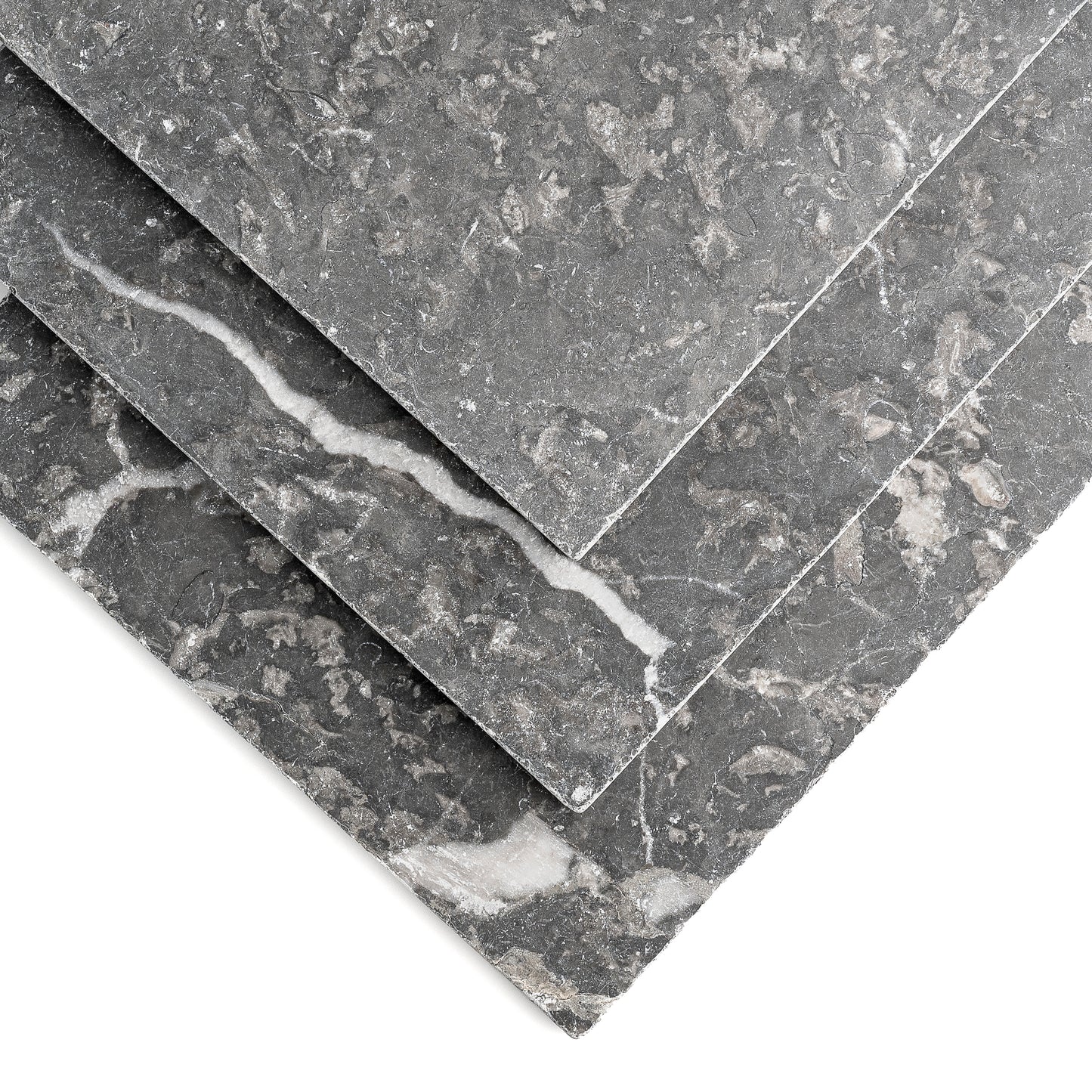 Grey 18x18 Moroccan Marble | Tumbled & Honed-Main Inventory-All Products,Natural Stone-Riad Tile