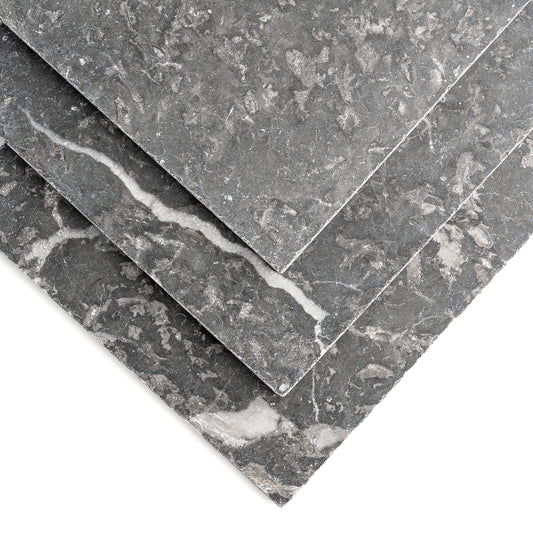 Grey 18x18 Moroccan Marble | Tumbled & Honed-Main Inventory-All Products,Natural Stone-Riad Tile