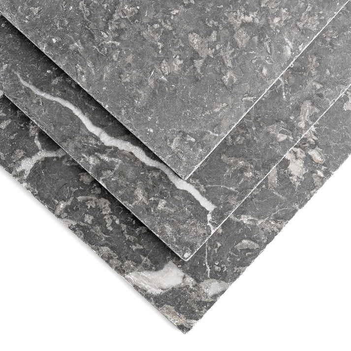 Grey 18x18 Moroccan Marble | Tumbled & Honed-Main Inventory-All Products,Natural Stone-Riad Tile