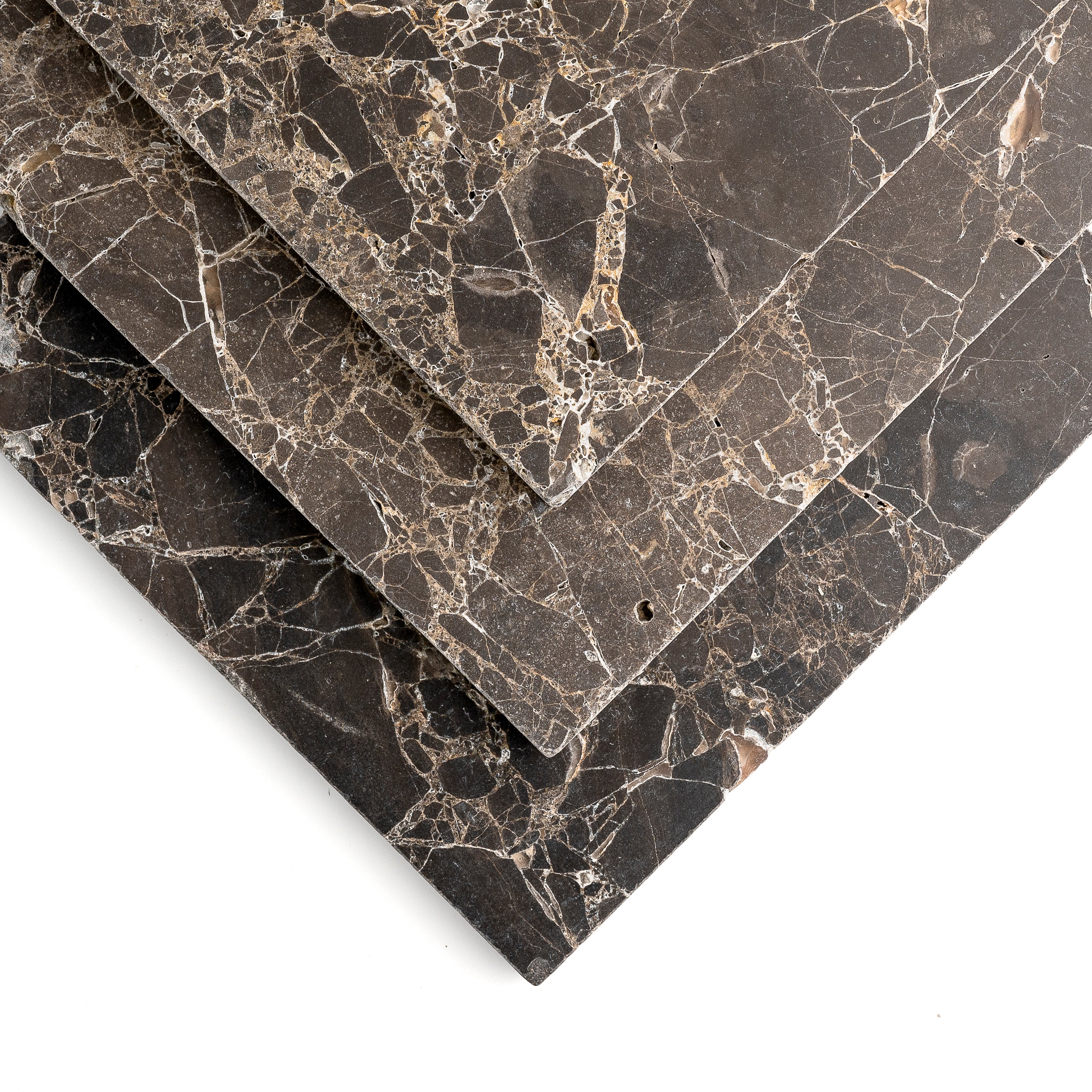 Polished marble slabs used in bathroom wall designs