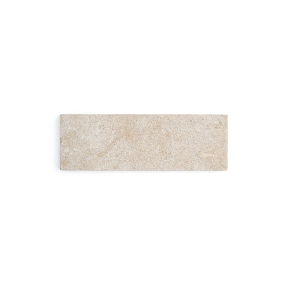 Sample: Azru Sand 4x12 Moroccan Limestone | Hammered & Tumbled (Sample 1 4x6)-Sample-Sample-Riad Tile