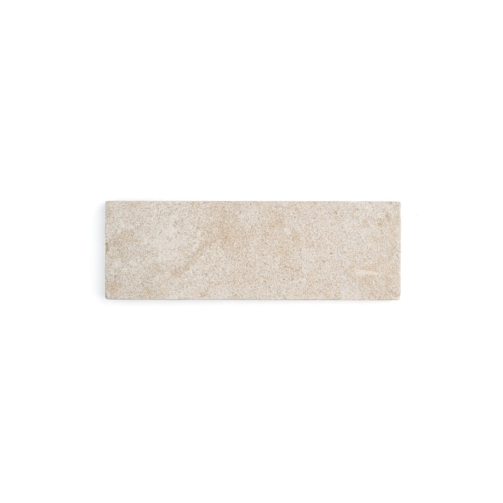 Sample: Azru Sand 4x12 Moroccan Limestone | Hammered & Tumbled (Sample 1 4x6)-Sample-Sample-Riad Tile