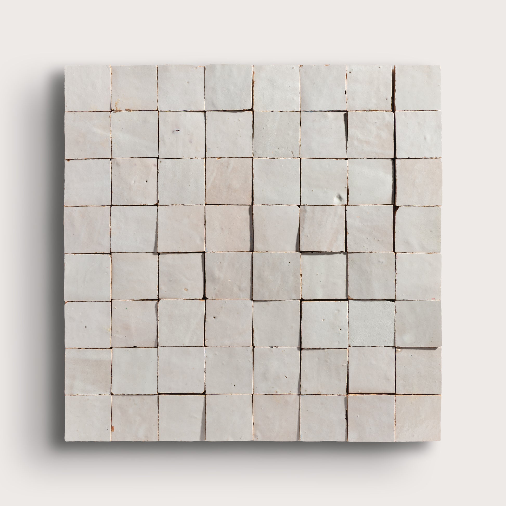 natural white square zellige tile