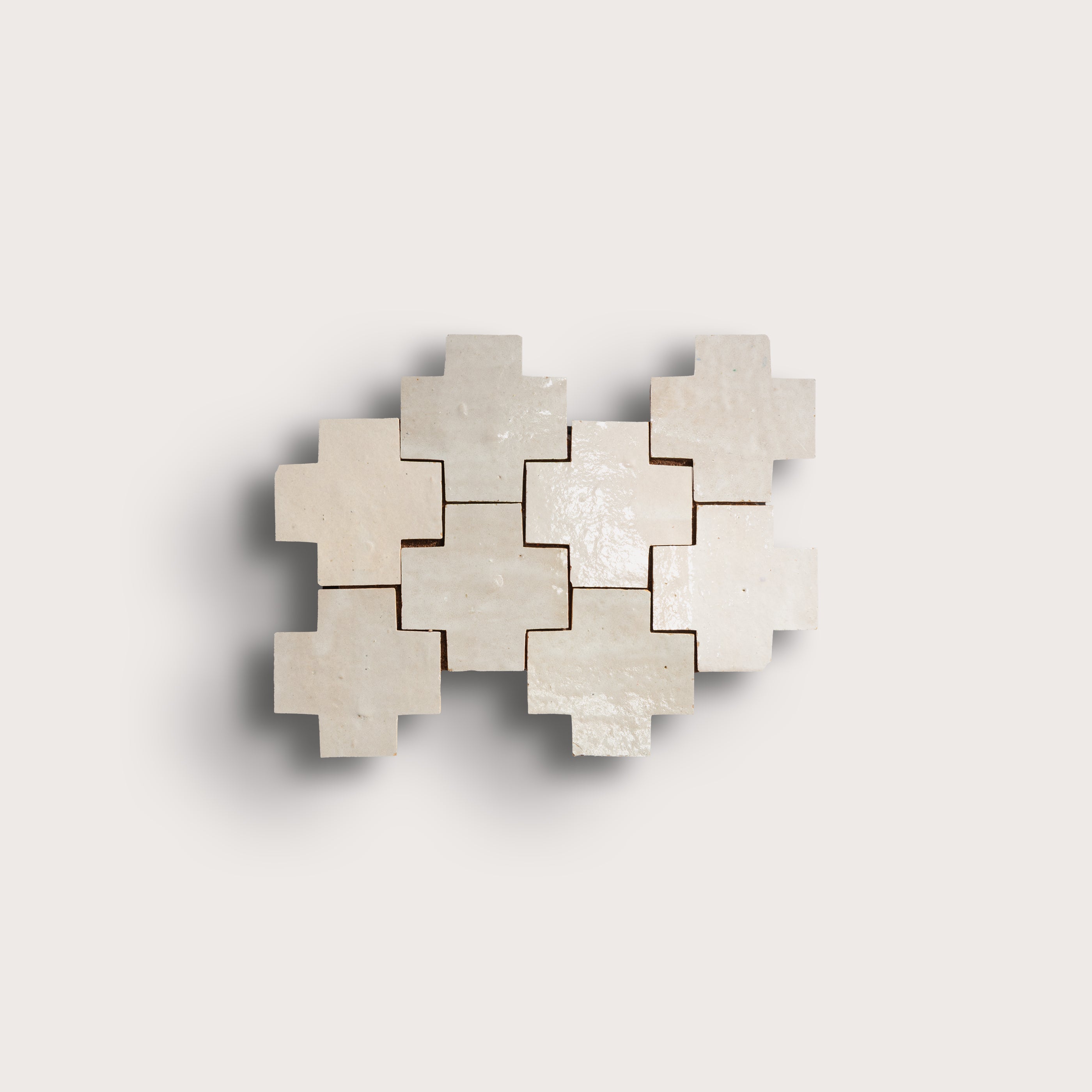 Natural White Cross 4x4 | Riad Tile