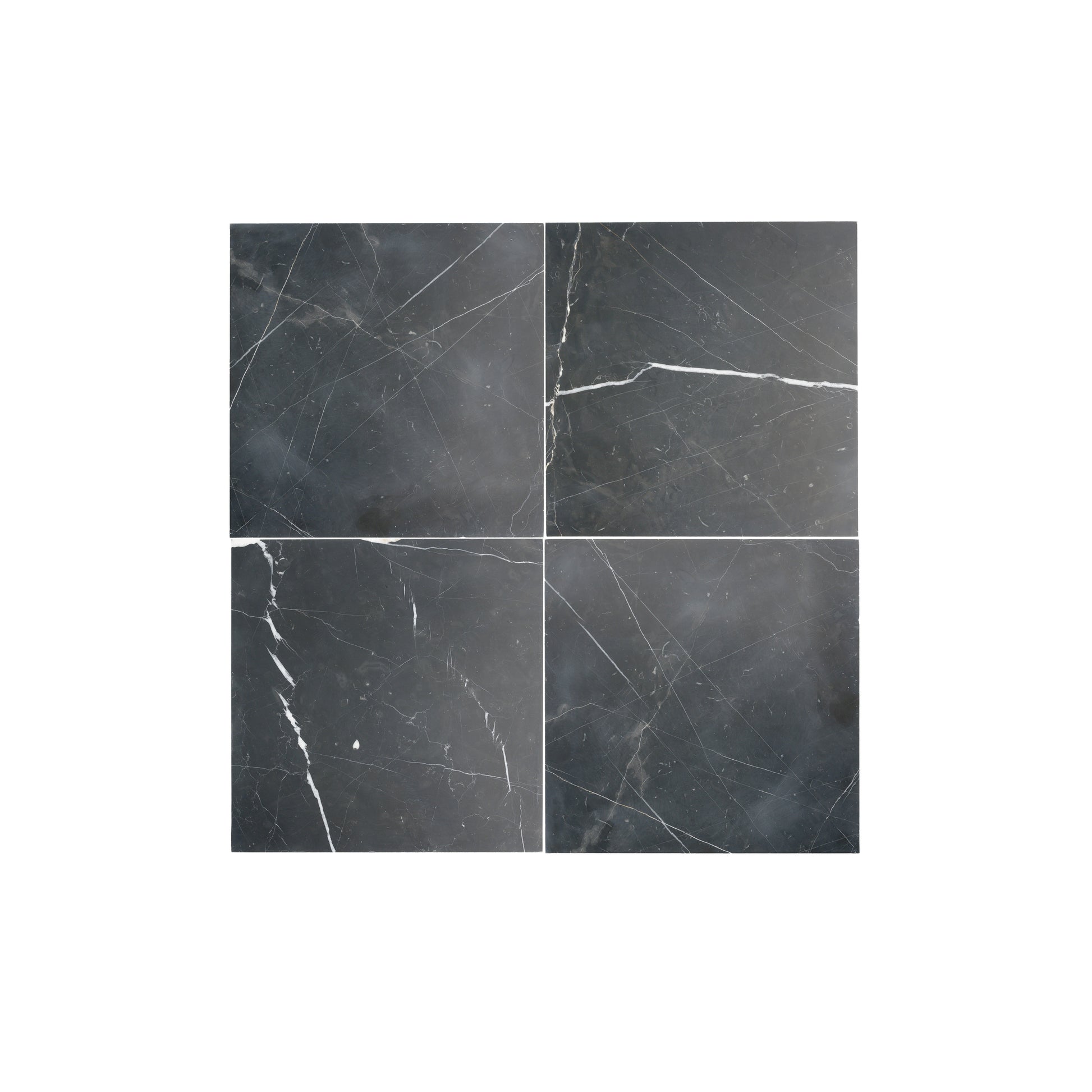 Nero Marquina 12x12 Marble Tile | Honed-Main Inventory-All Products,Natural Stone-Riad Tile