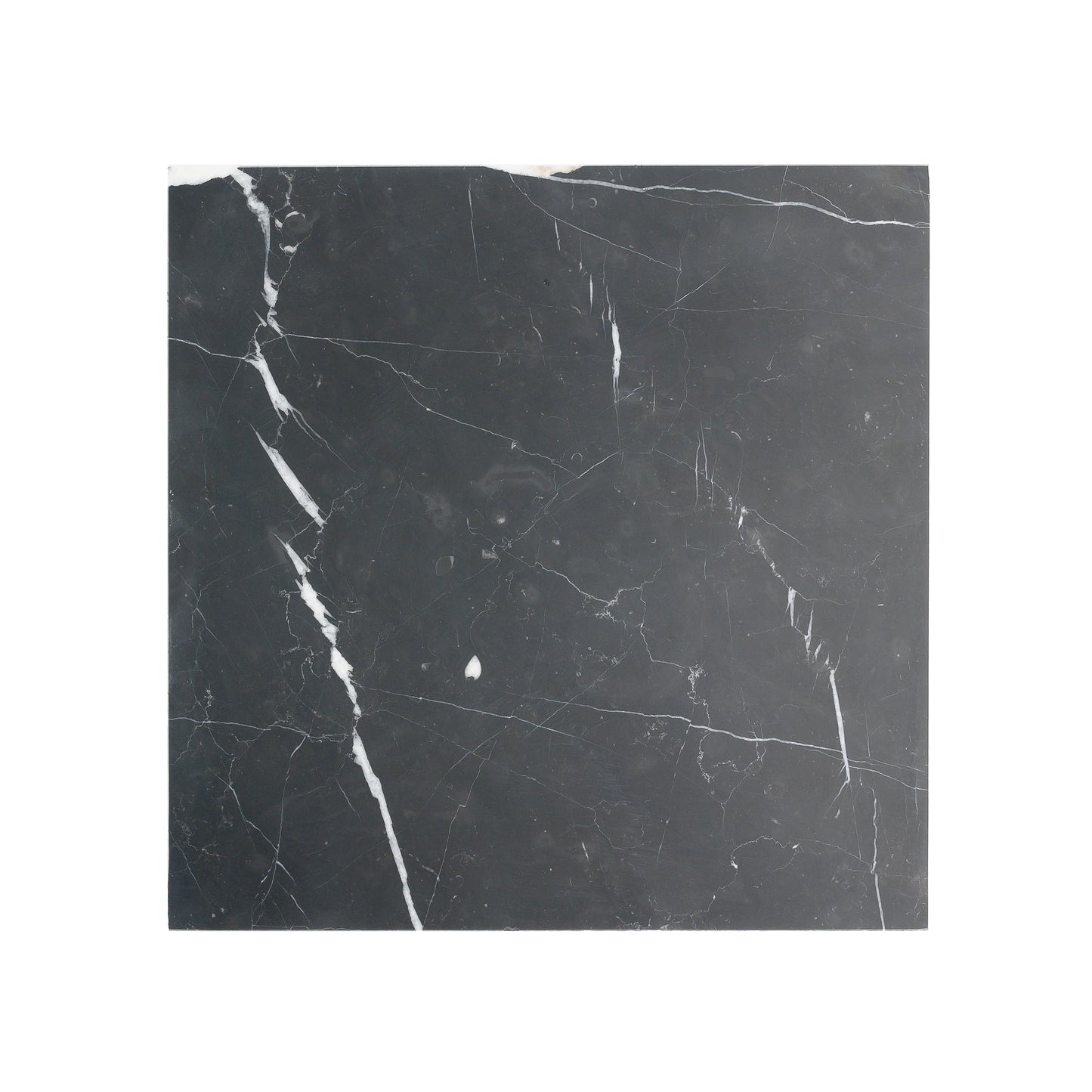 Sample: Nero Marquina 18x18 Marble Tile | Honed (Sample 2 - 6x6)-Sample-Sample-Riad Tile