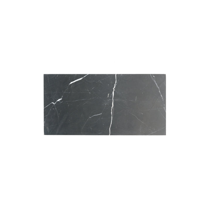 Sample: Nero Marquina 6x12 Marble Tile | Honed (Sample 2 6x6)-Sample-Sample-Riad Tile