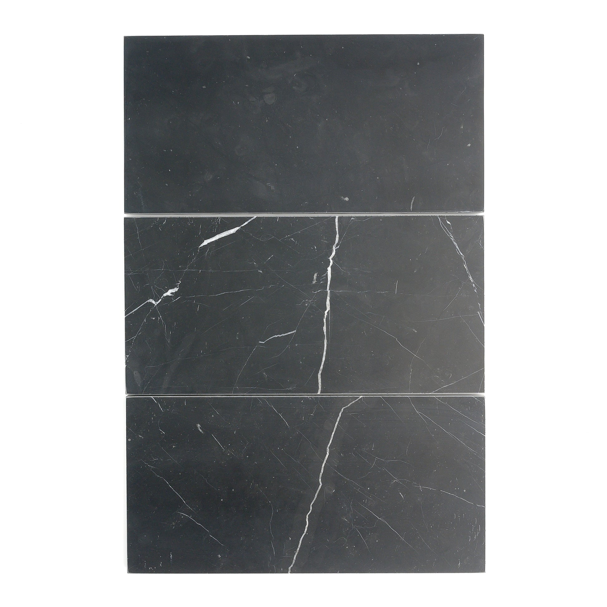 Nero Marquina 6x12 Marble Tile | Honed-Main Inventory-All Products,Natural Stone-Riad Tile