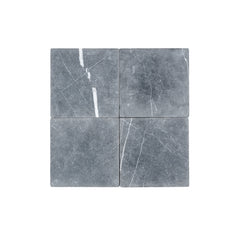 Nero Marquina 6x6 Marble Tile | Tumbled
