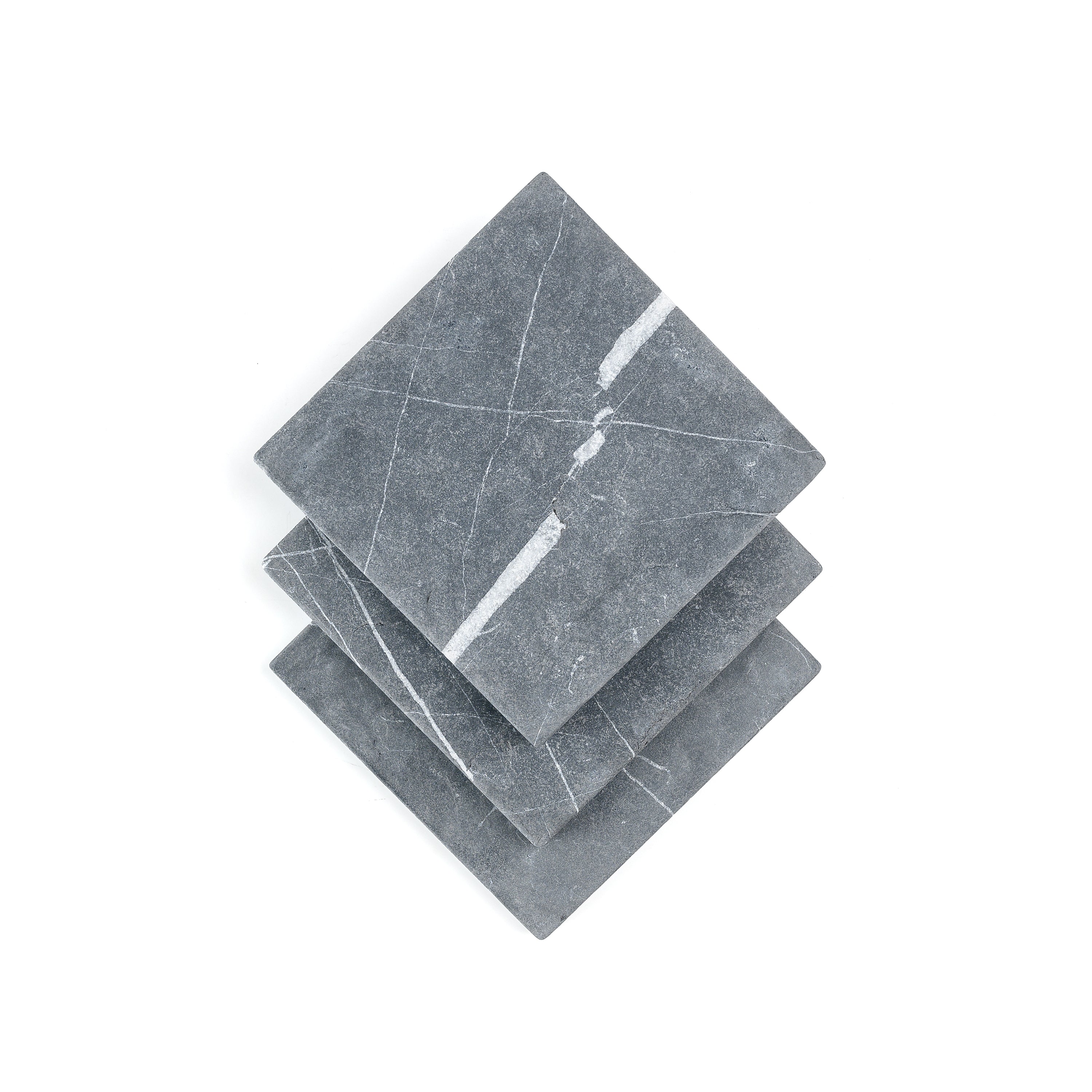 Nero Marquina 6x6 Marble Tile | Tumbled-Main Inventory-All Products,Natural Stone,New Arrivals-Riad Tile