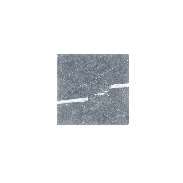 Nero Marquina 6x6 Marble Tile | Tumbled-Main Inventory-All Products,Natural Stone,New Arrivals-Riad Tile