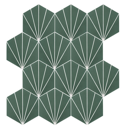 Sample: Nola Green Cement Tile-Sample-Sample-Riad Tile