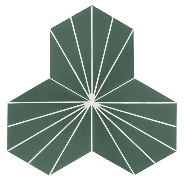 Sample: Nola Green Cement Tile-Sample-Sample-Riad Tile