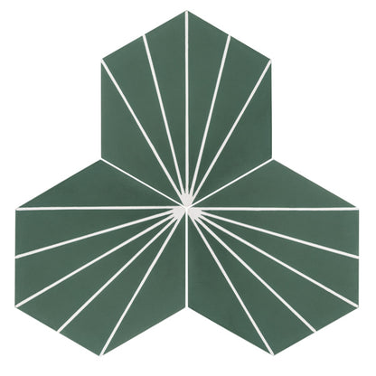 Sample: Nola Green Cement Tile-Sample-Sample-Riad Tile