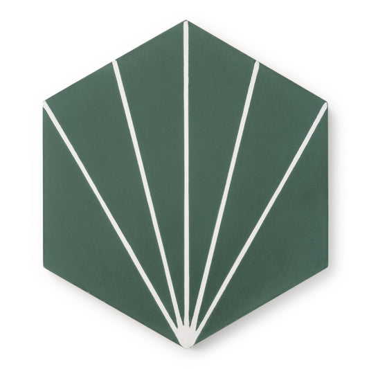 Sample: Nola Green Cement Tile-Sample-Sample-Riad Tile