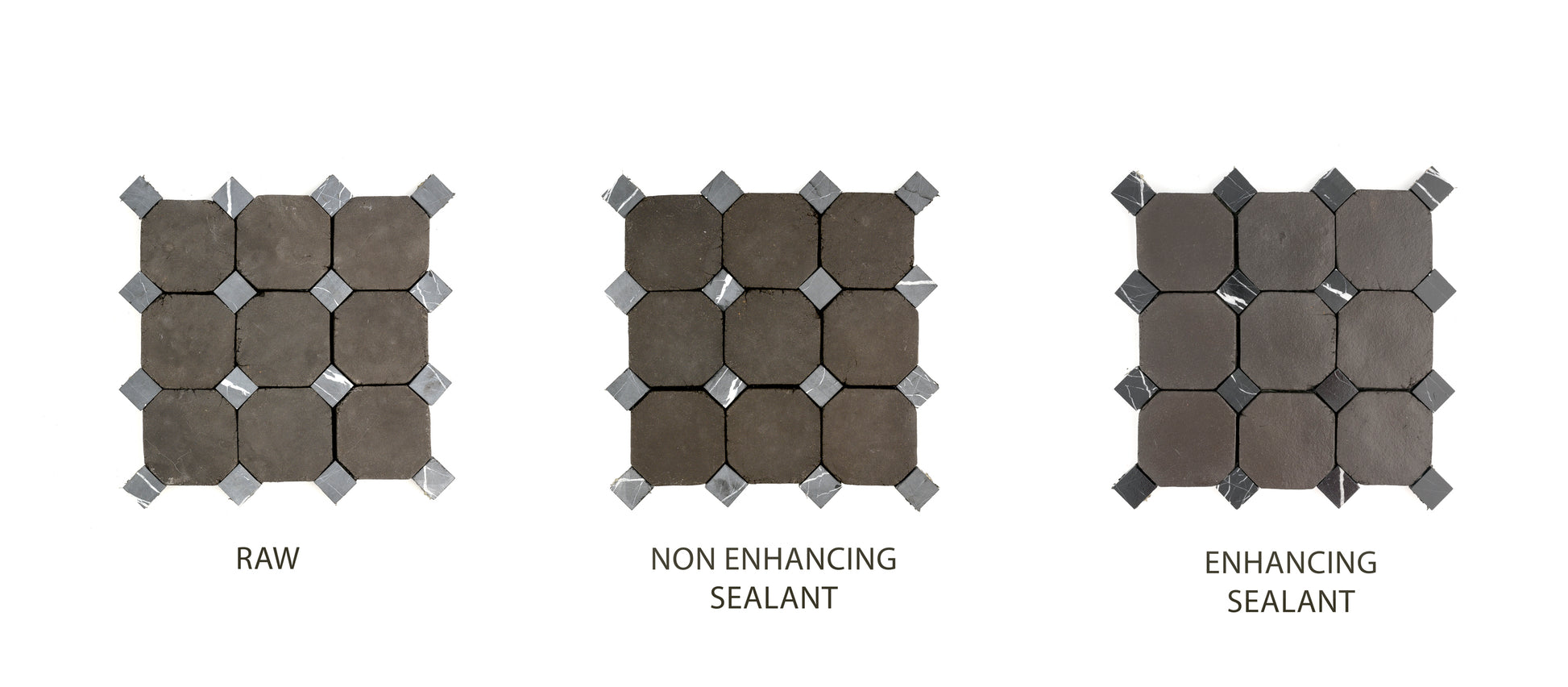 Octagon Black Terracotta 4" & Bouchon Black Marble Bundle | Octadot Checkerboard-Main Inventory-All Products,Checkerboard,Terracotta-Riad Tile