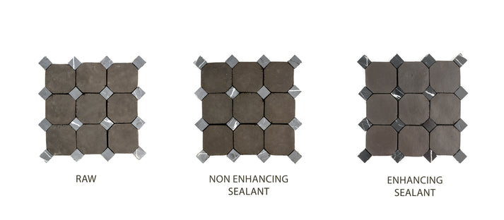Octagon Black Terracotta 4" & Bouchon Black Marble Bundle | Octadot Checkerboard-Main Inventory-All Products,Checkerboard,Terracotta-Riad Tile