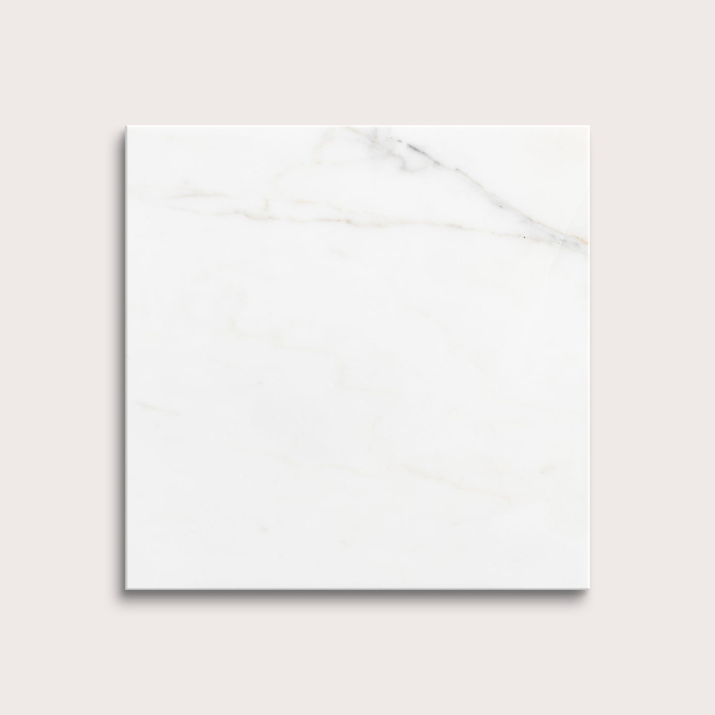 calacatta gold Marble tiles on a light gray background