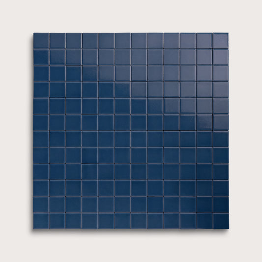 Abyss ceramic tile, 2 by 2 inch mosaic, gloss finish