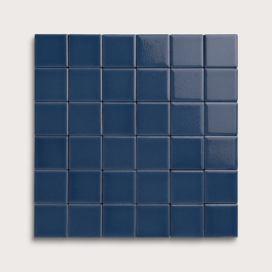 Abyss ceramic tile, 2 by 2 inch mosaic, gloss finish