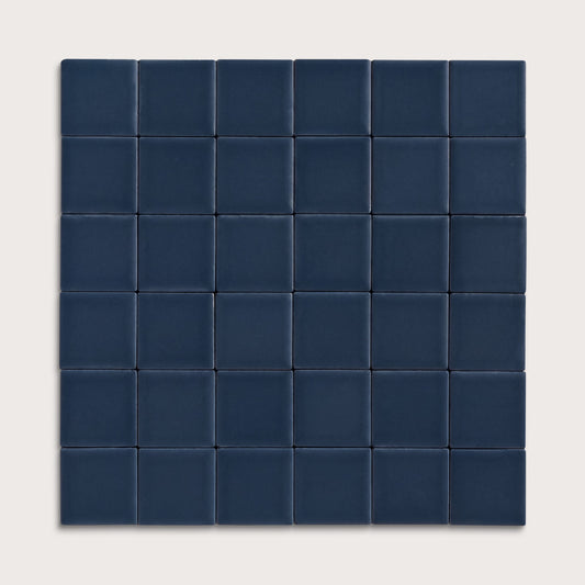 Abyss ceramic tile, 2 by 2 inch mosaic, matte finish