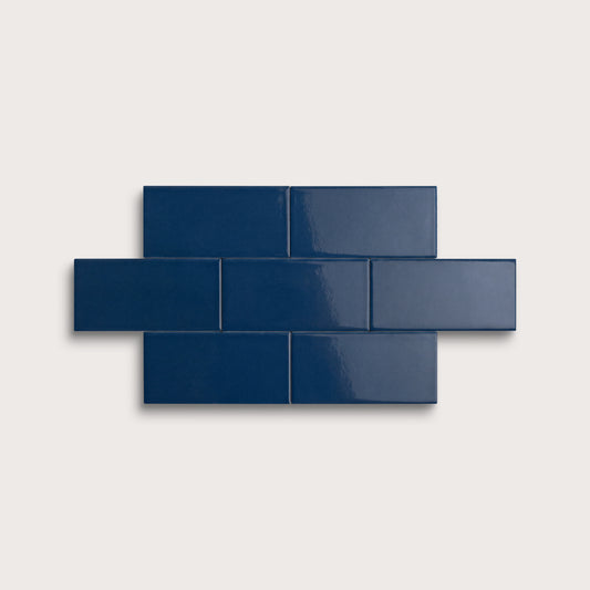 Abyss ceramic tile, 2 by 4 inches, gloss finish