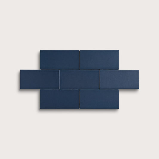 Abyss ceramic tile, 2 by 4 inches, matte finish