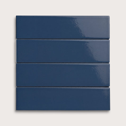 Abyss ceramic tile, 2 by 8 inches, gloss finish