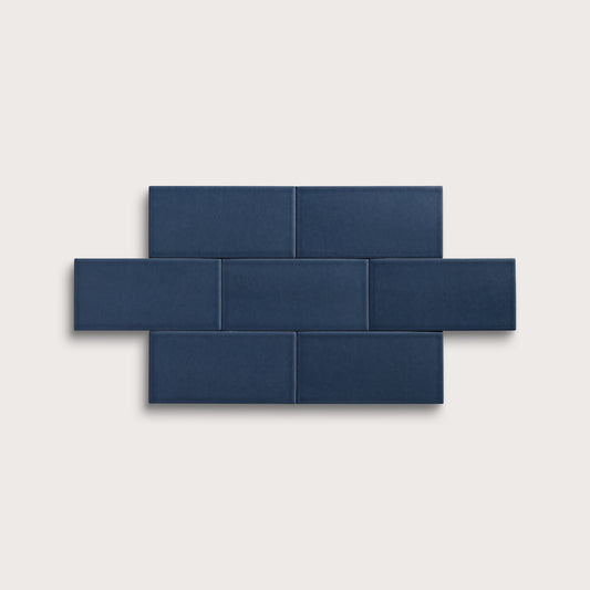 Abyss ceramic tile, 3 by 6 inches, matte finish