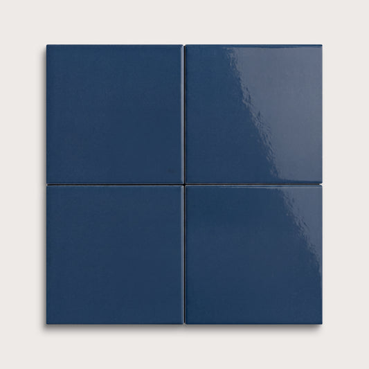 Abyss ceramic tile, 4 by 4 inches, gloss finish