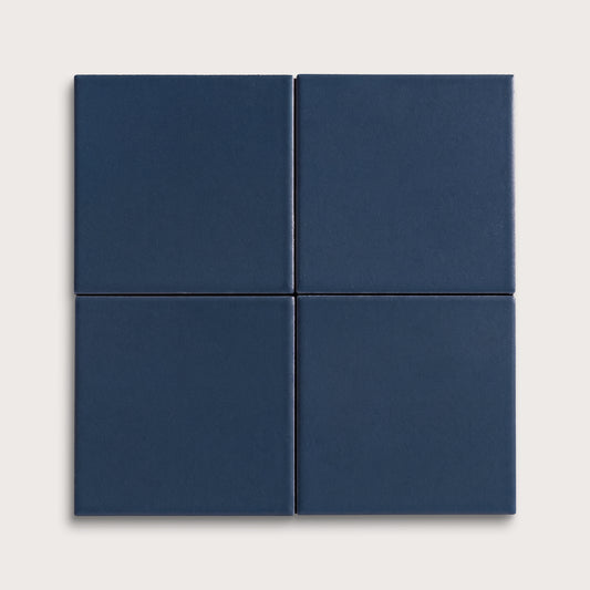 Abyss ceramic tile, 4 by 4 inches, matte finish