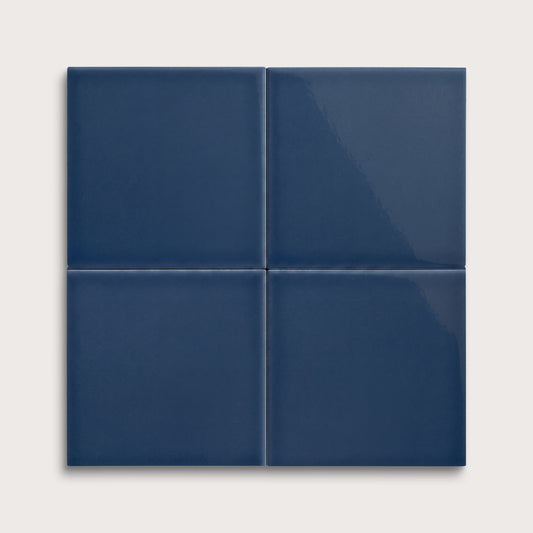 Abyss ceramic tile, 6 by 6 inches, gloss finish