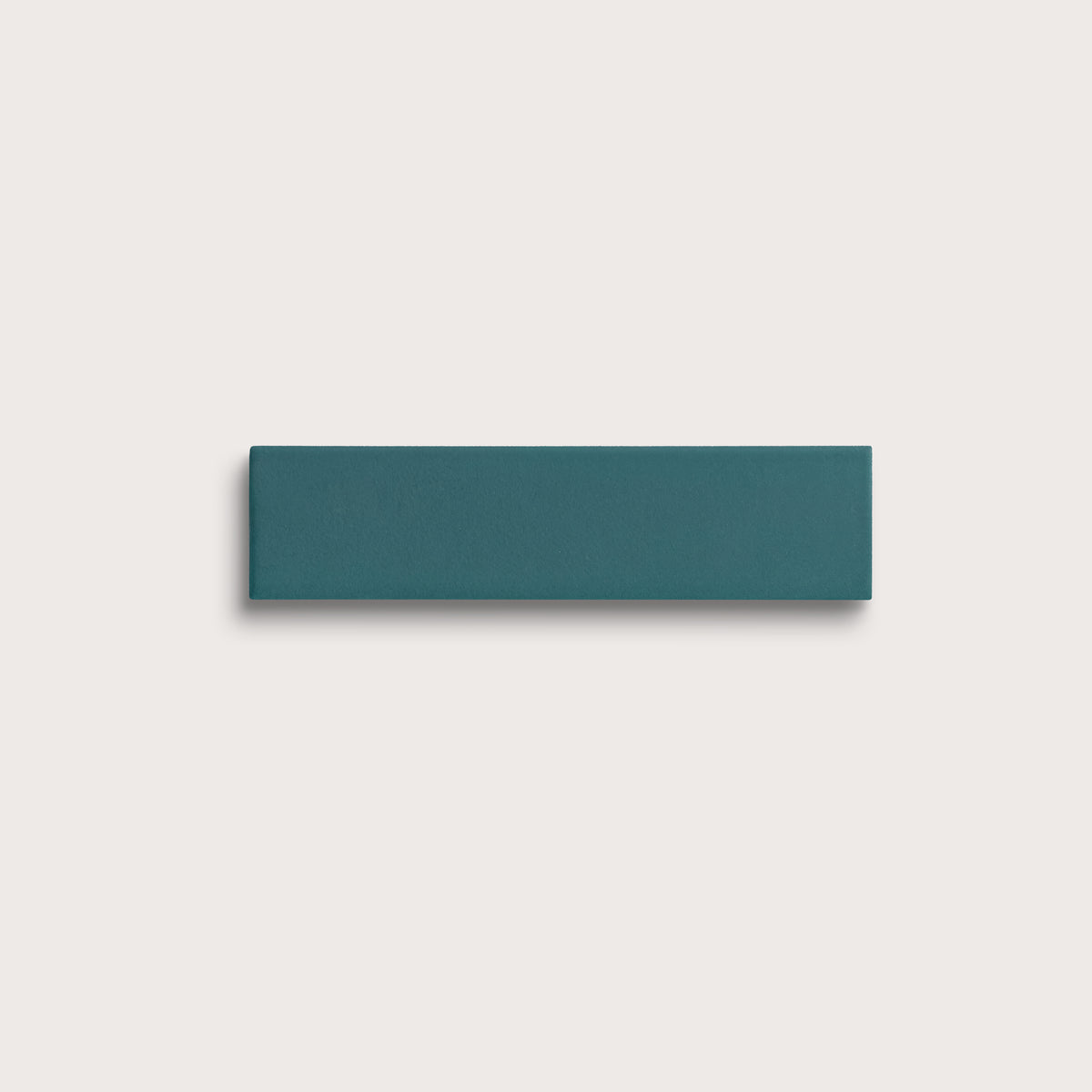 Aegean Blue ceramic tile, 2 by 8 inches, matte finish