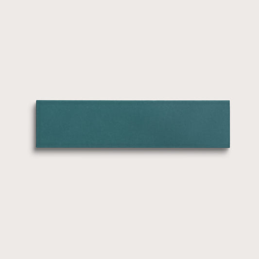 Aegean Blue ceramic tile, 3 by 12 inches, matte finish